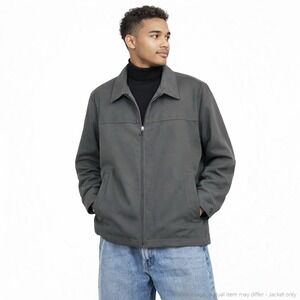 Sanyo Men's Large Brown Commuter Jacket Classic Lined Outerwear Minimalist Style